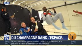 Du champagne dans l'espace
