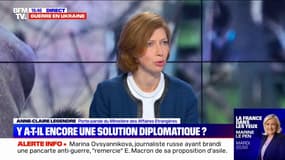 Anne-Claire Legendre (ministère des Affaires Etrangères): "Nous demandons à nos entreprises d'appliquer les sanctions, ce qu'elles font"