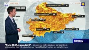 Météo Côte d'Azur: temps nuageux et humide ce mardi