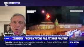 Pour le général Jean-Paul Paloméros (ancien Chef d'état-major de l'armée de l'air), l'explosion des drones au-dessus du Kremlin a tout d'un "montage" russe