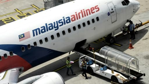 Un avion de la Malaysia Airlines sur le tarmac de l'aéroport international de Kuala Lumpur le 25 février 2016