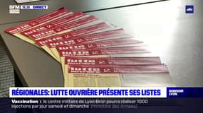 Régionales : Lutte Ouvrière présente ses listes