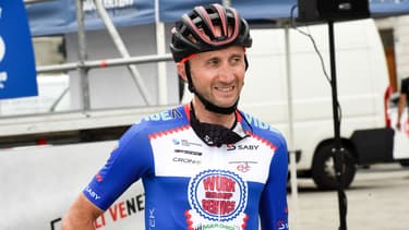 Le coureur Davide Rebellin en juin 2021