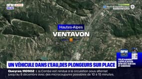 Hautes-Alpes: un véhicule dans l'eau, des plongeurs sur place