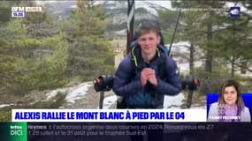 Alexis rallie le Mont-Blanc via les Alpes du Sud