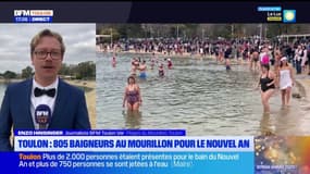 Toulon: plus de 750 personnes ont participé au bain du Nouvel An
