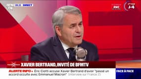 Xavier Bertrand: "Il est au RN Éric Ciotti, je crois que c'est clair pour tout le monde"