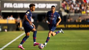Désiré Doué et Achraf Hakimi face à Botafogo à la Coupe du monde des clubs