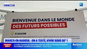 Dérèglement climatique: un camion pour se rendre compte de la vie sous 50°C à Marcq-en-Baroeul