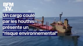 L'armée américaine craint que le cargo coulé par une attaque houthie présente un "risque environnemental"