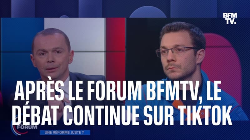Après Le Forum BFMTV, le débat continue sur TikTok entre Olivier Dussopt, et Adrien, raffineur