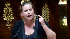 La présidente du groupe LFI à l'Assemblée nationale Mathilde Panot, le 6 février 2023.