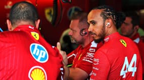 Lewis Hamilton avec Ferrari, à Melbourne le 15 mars 2025