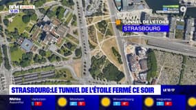 Strasbourg: le tunnel de l'Etoile fermé dans la nuit de mercredi à jeudi