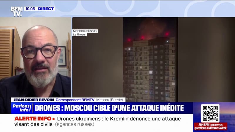 Attaque de drones sur Moscou: le Kremlin dénonce une manoeuvre visant des civils