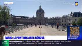 Paris: après cinq mois de travaux, le pont des Arts est rénové