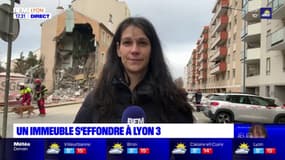 Lyon: un immeuble de deux étages s'est effondré ce mardi dans le 3e arrondissement