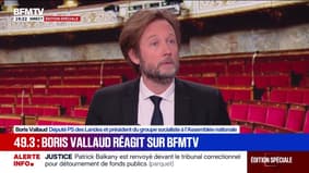 Budget/ 49.3: "Ce n'est jamais une satisfaction quand on est parlementaire de ne pas aller au bout d'un processus de débat parlementaire", confie Boris Vallaud