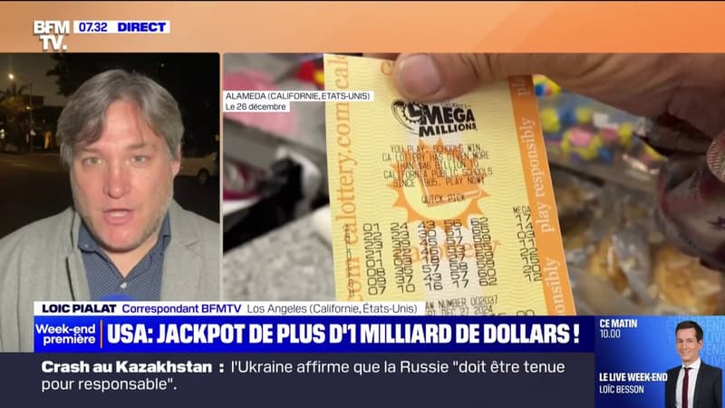 Le super-jackpot américain de plus d'un milliard de dollars a été remporté par un habitant en Californie