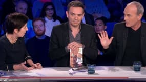 Christine Angot, Yann Moix et Laurent Baffie dans ONPC