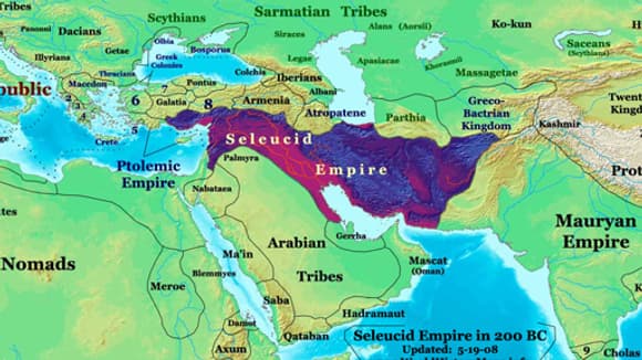 L'empire Séleucide recouvrait l'actuelle Syrie. L'empire Séleucide recouvrait l'actuelle Syrie.