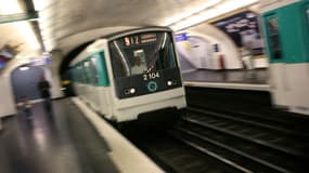 Le métro parisien. (Illustration)