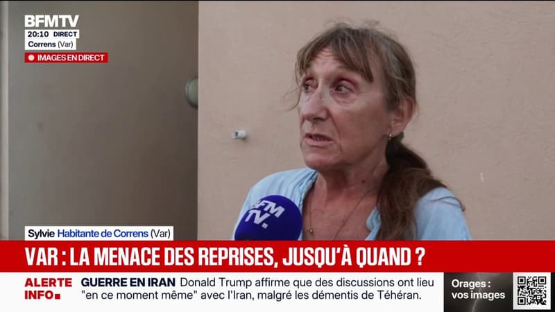 Incendie dans le Var: "On a vécu l'enfer", témoigne une habitante de Correns