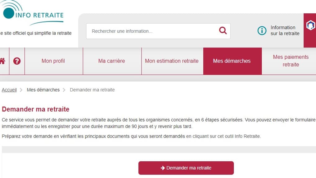 Portail Info-retraite Portail Info-retraite