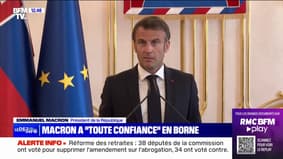 Emmanuel Macron assure qu'Élisabeth Borne a "toute sa confiance", malgré son recadrage