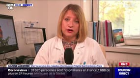 "La prolongation du confinement est absolument indispensable."  Karine Lacombe, infectiologue, cheffe de service à l'hôpital Saint-Antoine de Paris