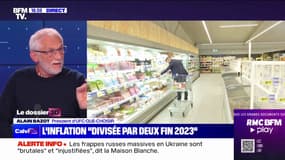 "Diminuer l'inflation, ce n'est pas diminuer les prix", rappelle Alain Bazot (UFC-Que Choisir)