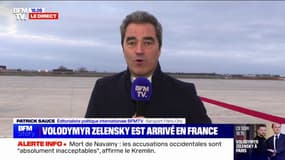 Volodymyr Zelensky est arrivé en France en vue de sa rencontre avec Emmanuel Macron