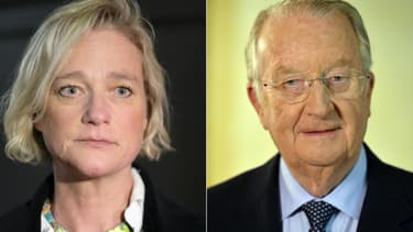 Delphine Boel et l'ancien roi des Belges Albert II