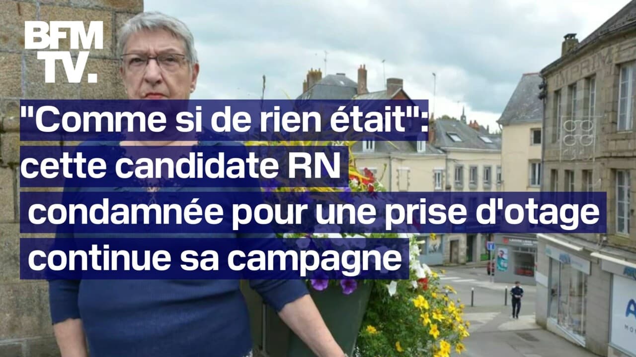 "Comme si de rien n'était": la candidate RN condamnée pour une prise d