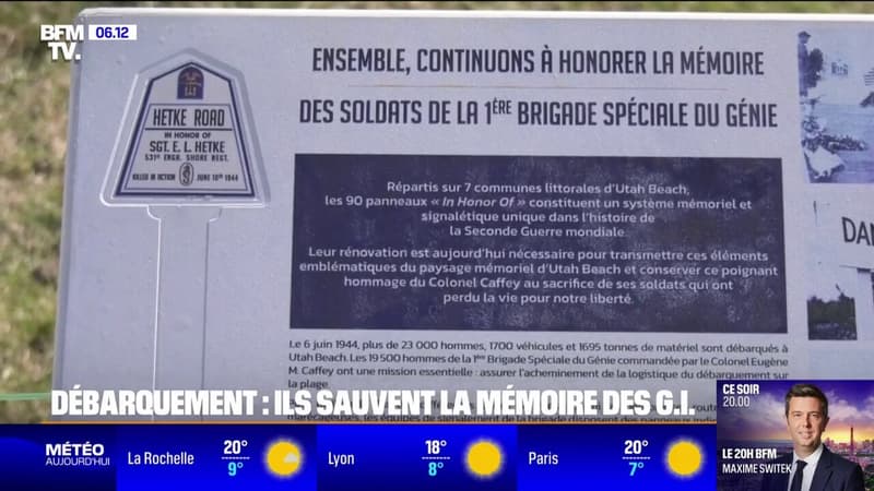 Débarquement: ce maire normand se bat pour restaurer les panneaux en hommage aux soldats américains