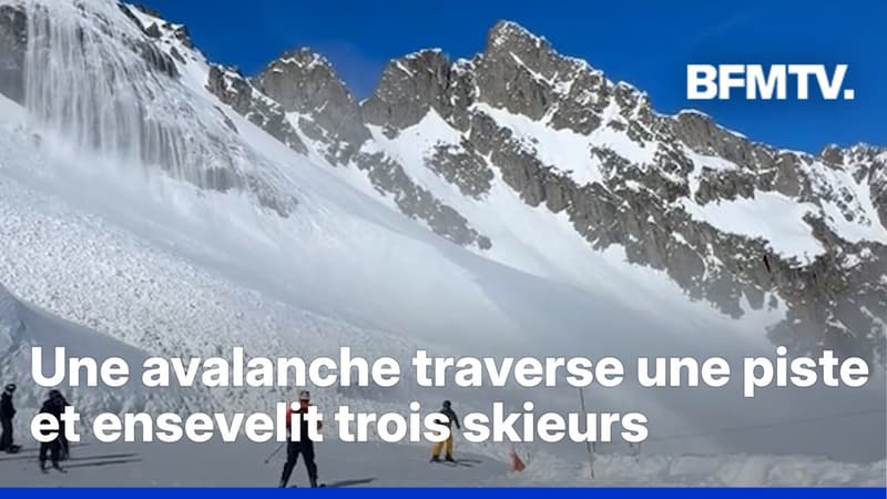 Chamonix: une avalanche traverse une piste sécurisée et ensevelit trois skieurs