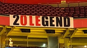 Banderole pour Solskjaer à Old Trafford