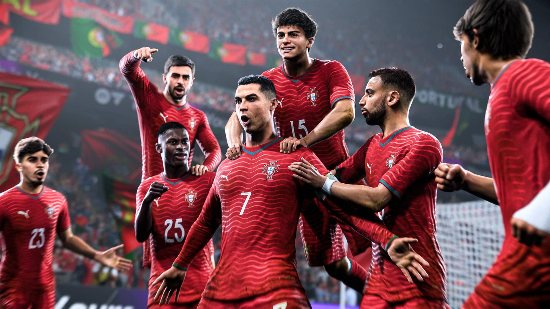 La sélection du Portugal dans la mise à jour "The World’s Game" pour EA SPORTS FC (illustration) La sélection du Portugal dans la mise à jour "The World’s Game" pour EA SPORTS FC (illustration)