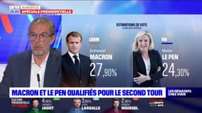 Présidentielle: Pascal Chamassian, soutien d'Emmanuel Macron, appelle à la "prudence" pour le second tour face à l'extrême droite  