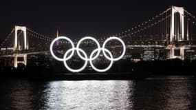 Les anneaux olympiques à Tokyo
