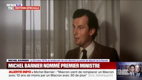 "La politique c'est un peu (...) comme de l'escalade": les mots de Michel Barnier en 1978 après son élection de député de la Savoie