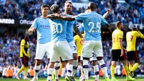 Les joueurs de Manchester City, le 21 septembre 2019