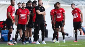 Julien Stéphan et les joueurs du Stade Rennais