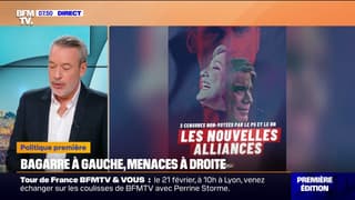 Après le refus du PS de voter la censure, LFI parle d'une "alliance" PS-RN sur une affiche