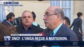 "Nous sortons de cette réunion avec une certain nombre d'engagements en terme de discussion" affirme l'UNSA à sa sortie des négociations à Matignon