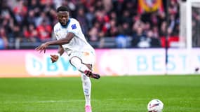 Chancel Mbemba lors de Rennes-OM (2-0, L1), le 17 mars 2024