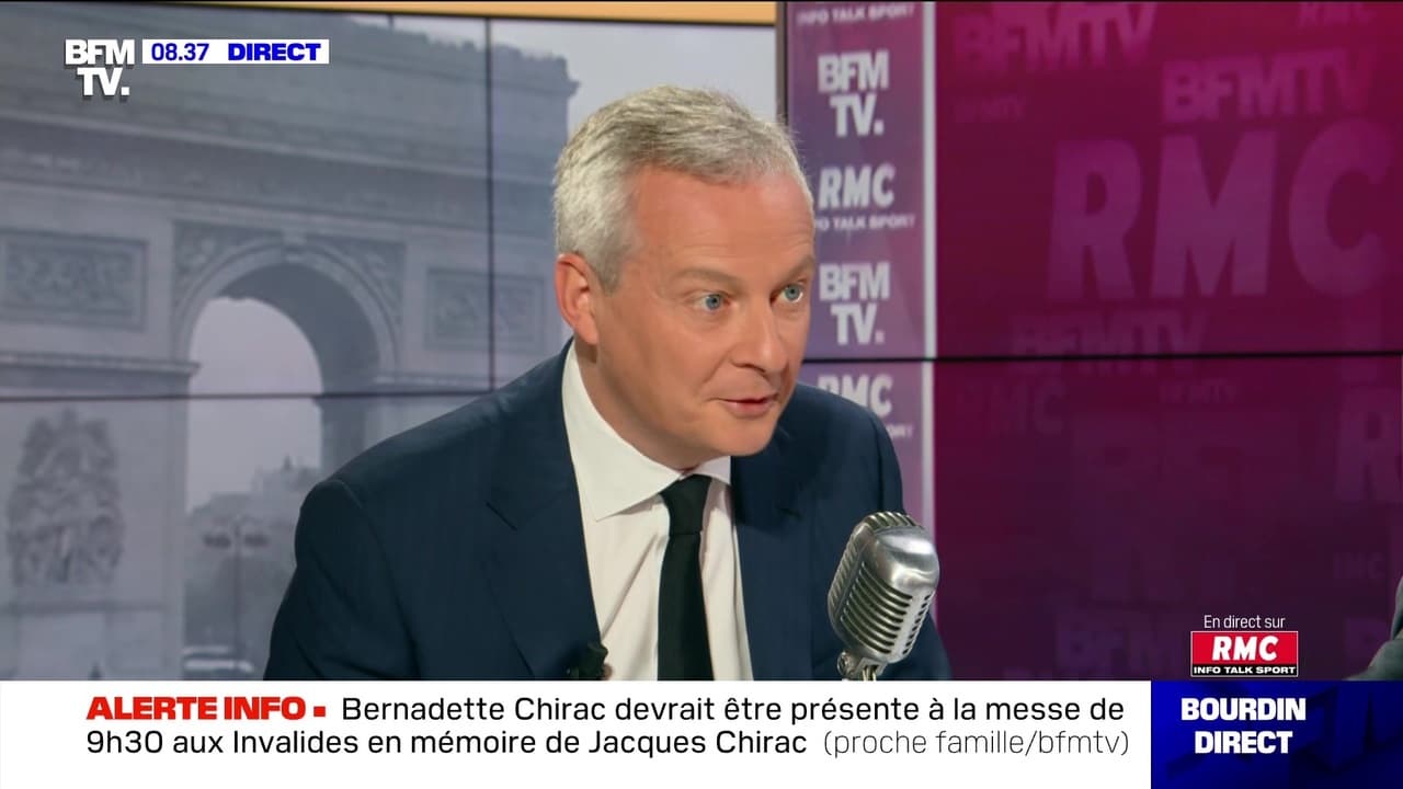 Bruno Le Maire face à Jean-Jacques Bourdin en direct - 30/09