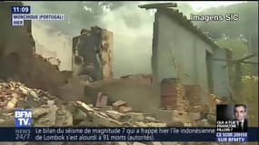 Plus de 400 pompiers luttent contre un feu de forêt au sud du Portugal