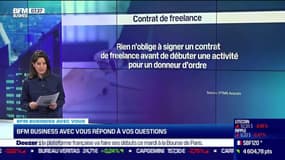 BFM Business avec vous : Est-ce normal de signer un contrat de freelance après avoir effectué une mission ? - 05/07