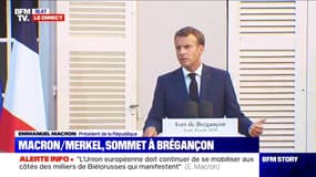 Emmanuel Macron sur le Mali: "Nous avons clairement condamné un coup d'État militaire contre un président démocratiquement élu par son peuple"